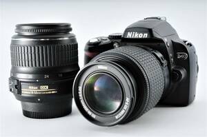 Nikon D40 ダブルズームレンズ AF-S NIKKOR 18-55mm 1:3.5-5.6/55-200mm 1:4-5.6 デジタル一眼レフカメラ #572