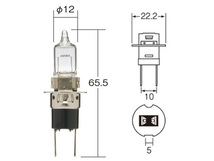 ハロゲン バルブ H3c (二脚) フォグランプ ライト プロジェクターランプ 12V 55W P22d/5 T12 クリア 1個 小糸製作所 小糸 KOITO 0452_画像3