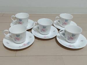 HOYA製 コーヒーカップセット5客 中古品