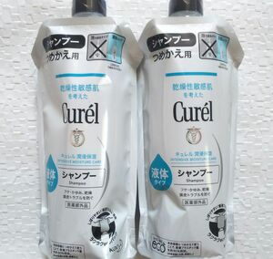 キュレル シャンプー 液体タイプ 340mL 2個