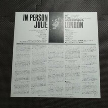 邦盤1LP ジュリー ロンドン / IN PERSON AT THE AMERICANA GP 811 JULIE LONDON_画像3