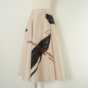 未使用 AMERI アメリ MOTTY COLLAB SKIRT コラボ スカート フレア ロング ベージュ