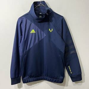 adidas 斜めジップ デザインプルオーバー ジャージ スポーツ レディース キッズ150 ハイネック アディダス【レターパックプラス郵送可】E