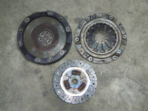  Suzuki Jimny 11 JA11 JA11V 3 type F6A 5 speed MT original manual flywheel fla ho clutch cover disk secondhand goods ( seeing understanding person for )