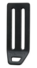 ゆうパケ可 新規格 タジマ L型D環止め アルミ2穴 TA-LAD2BK ブラック 50mm幅ベルト用 安TAJIMA TJMデザイン 161215 。