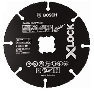 ゆうパケ可 ボッシュ X-LOCK カーバイトマルチホイール 1枚入 260925C127 外径125mm 2608619284 BOSCH