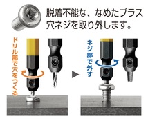 ゆうパケ可 アネックス なめたネジはずしビット 2本組 ANH-S2 全長65mm ステンレスネジ対応 M2.5～5ネジ対応 重 ANEX 361723 __画像3