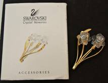 ▲美品☆SWAROVSKI☆スワロフスキー☆ブローチ☆クリスタル☆フラワーモチーフ☆花☆レディース☆アクセサリー☆管90851806_画像2