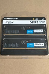 Crucial DDR5 4800MHz メモリー 16GBx2 計32GB CT16G48C40U5 W5U4800CM-16GS