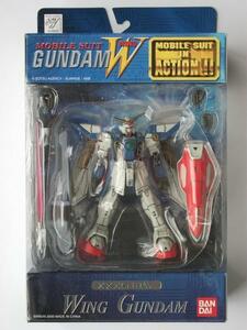 2000年発売★バンダイ★香港版 MSinACTION【XXXG-01W】ウイングガンダム★新品未開封★MIA★新機動戦記ガンダムW