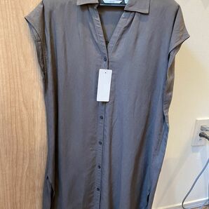 【ユニクロ】リネンブレンドロングシャツ（半袖） ※タグ付き新品未使用品