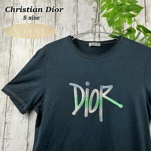 Dior ディオール Tシャツ Christian Dior x Shawn Stussy クリスチャンディオール ショーン ステューシー コラボ Tシャツ S ブラック C-127