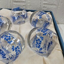 【未使用】冷茶グラス　東洋ガラス　和食器　ガラス　レトロ　5個セット　食器　コレクション_画像2