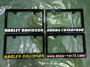 * free shipping * motorcycle number frame black SS