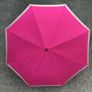 美品【ニナリッチ】本物 NINA RICCI 折り畳み傘 ロゴモチーフ 全長60cm 雨傘 アンブレラ 雨具 メンズ レディース カバー付きの画像2