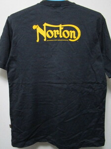 Ｎｏｒｔｏｎ　胸ポケット付き半袖Ｔシャツ・40（ノートンモーターサイクルUK英国旧車バイクメーカーオートバイウエア）