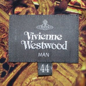 21AW 定価2.8万 新品同様 超美品 Vivienne Westwood MAN ヴィヴィアンウエストウッドマン フレーム クラシック シャツ メンズ 44 額縁の画像4