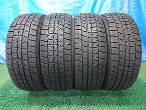 【管理番号:S1485】　215/65R16 98Q　4本セット　ダンロップ　ウィンターマックス　WM02　スタッドレス　RVR、アルファード など