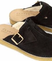 Clarks 28.5cm デザートトレック ス スライド ブラック スニーカー レースアップ スエード レザー ブーツ ビジネス フォーマル 限H6_画像7