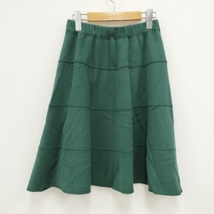 JURGEN LEHL reverse side nappy sweat flair skirt Easy skirt skirt green Jurgen Lehl 3-0820T 219916