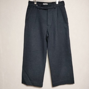 nuterm Wide Trousers ワイドトラウザー ウールコットン パンツ ネイビー ニューターム 3-0903T F93058