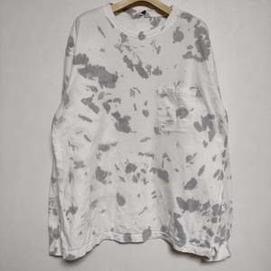 UNUSED Long sleeve tie dye t-shirt タイダイ us1627 長袖Ｔシャツ カットソー ロンＴ ホワイト アンユーズド 3-0906M F93316