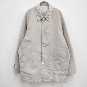 YOKE 新品 PAINTED BIG COVERALL JACKET FOG WHITE YK23SS0509B 定価73700円 ジャケット 23SS ホワイト系 ヨーク 3-0908T F93629