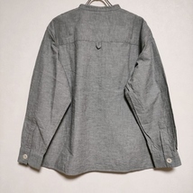 MHL. 595-3153514 COTTON LINEN END ON END コットンリネン 定価26400円 ブラウス シャツ 2022 グレー エムエイチエル 3-0914M 222841_画像2