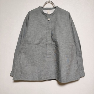 MHL. 595-3153514 COTTON LINEN END ON END コットンリネン 定価26400円 ブラウス シャツ 2022 グレー エムエイチエル 3-0914M 222841