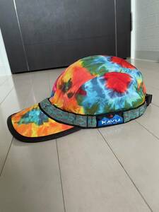 【送料無料】 KAVU カブー　ストラップキャップ　CAP アメリカ製 USA製 タイダイ柄　Lサイズ