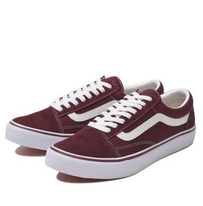 VANS/ヴァンズ/バンズ/OLD SKOOL DX/オールドスクール DX/スウェード×キャンバス/ULTRACUSH/ワインレッド/25.5cm/スニーカー