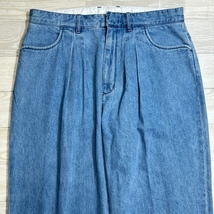 FARAH/ファーラー/Two-tuck Wide Tapered Pants/2タックワイドテーパードパンツ/デニムパンツ/34×30/FR0301-M4005_画像4