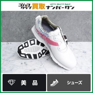 ★売切り★【BOAタイプ】フットジョイ FOOTJOY PRO SL スパイクレス レディース ゴルフシューズ 25.0㎝ ホワイト/スカイブルー/ピンク