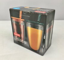 ボダム bodum ストロー付きペアタンブラー PAVINA TO GO K11850 400ml 未使用 2309LS426_画像2