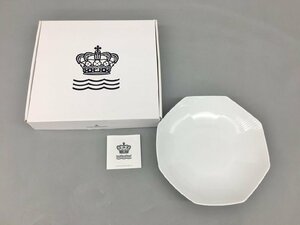 ロイヤルコペンハーゲン Royal Copenhagen 25cmアーチボウル ホワイトフルーテッド 洋食器 398 未使用 2309LR120