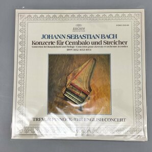 LPレコード Johann sebastian bach konzerte fur cembalo und streicher ARCHIV PRODUKTION 2533 466 美品 2309LBS107の画像1