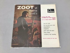 LPレコード Zoot At Ronnie Scott's Zoot Sims Fontana TFL 5176 680 969 TL 2309LBS210
