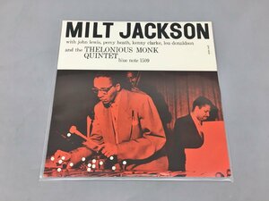 LPレコード Milt Jackson With John Lewis Percy Heath Kenny Clarke Lou Donaldson and The Thelonious Monk Quintet 美品 2309LBS160