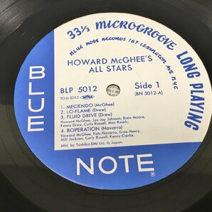 SPレコード HOWARD MCGEE / All Stars TOJJ-5012 BLP5012 10インチサイズ 帯付き 2309LBM038の画像3