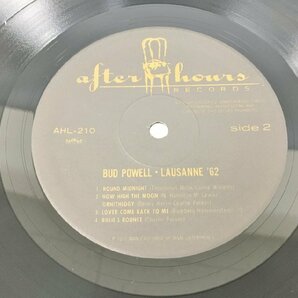 LPレコード Bud Powell ’62 Lausanne afterhours AHL-210 2309LO150の画像3