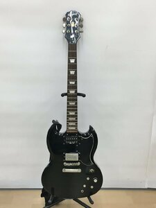 エピフォン Epiphone 弦楽器 エレキギター レスポール SG Standard ブラック系 全長： 102cm ソフトケース付き ジャンク 2309LO195