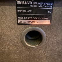 Aiwa SX-M85 Speaker アイワ 2Way スピーカー ペア 動作品 - x597_画像7