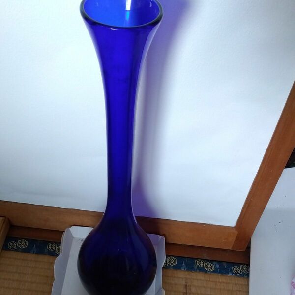 花瓶　花器ブルー1っ　約42のみ