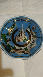 激レア 東京ディズニーランド オープン記念 絵皿 Walt Disney Productions 1983年 シンデレラ城 送料無料