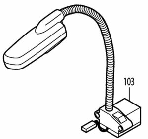 マキタ makita 216㎜ スライド マルノコ LS0814FL 用 ライトコンプリート 142313-4 部品 修理 パーツ 丸のこ 丸鋸 丸ノコ 建築 大工 造作