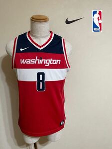 [Новая] Nike NBA Washington Wizards Nike Washington Wizards № 8 Якумура База Униформа младшего размера 160 красный флот 165/84