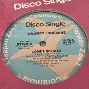 Wilbert Longmire - Love's Holiday / Black Is The Color 12 INCH