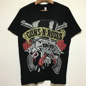 [即決古着]Guns N' Roses/ガンズ・アンド・ローゼズ/Tongue Skull Tシャツ/バンドT/ブラック/ALSTYLE製/Mサイズ