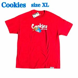 C&C Tee Cookies クッキーズ　XL 赤　Tシャツ　タグ付き 半袖Tシャツ　cookies