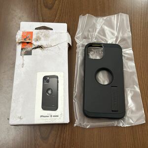 509a2313☆ Spigen iPhone13Miniケース 耐衝撃 最強 米軍MIL規格取得 3層構造 キックスタンド 付き カメラ保護 傷防止 衝撃吸収